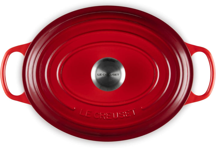 Le Creuset Signature Gusseisen-Bräter mit Deckel, Ø 29 cm, Oval, Für alle Herdarten und Induktion ge