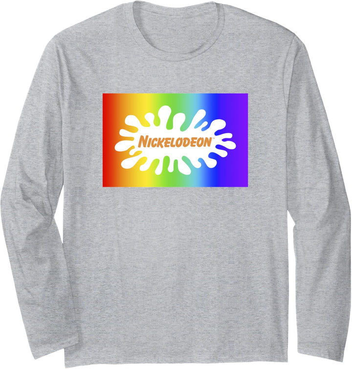 Nickelodeon Pride Rainbow Gradient Logo Langarmshirt
