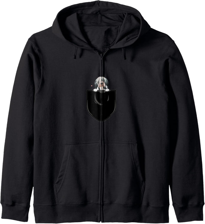 Pocket Welpe Tasche Design - Tibet Terrier Kapuzenjacke