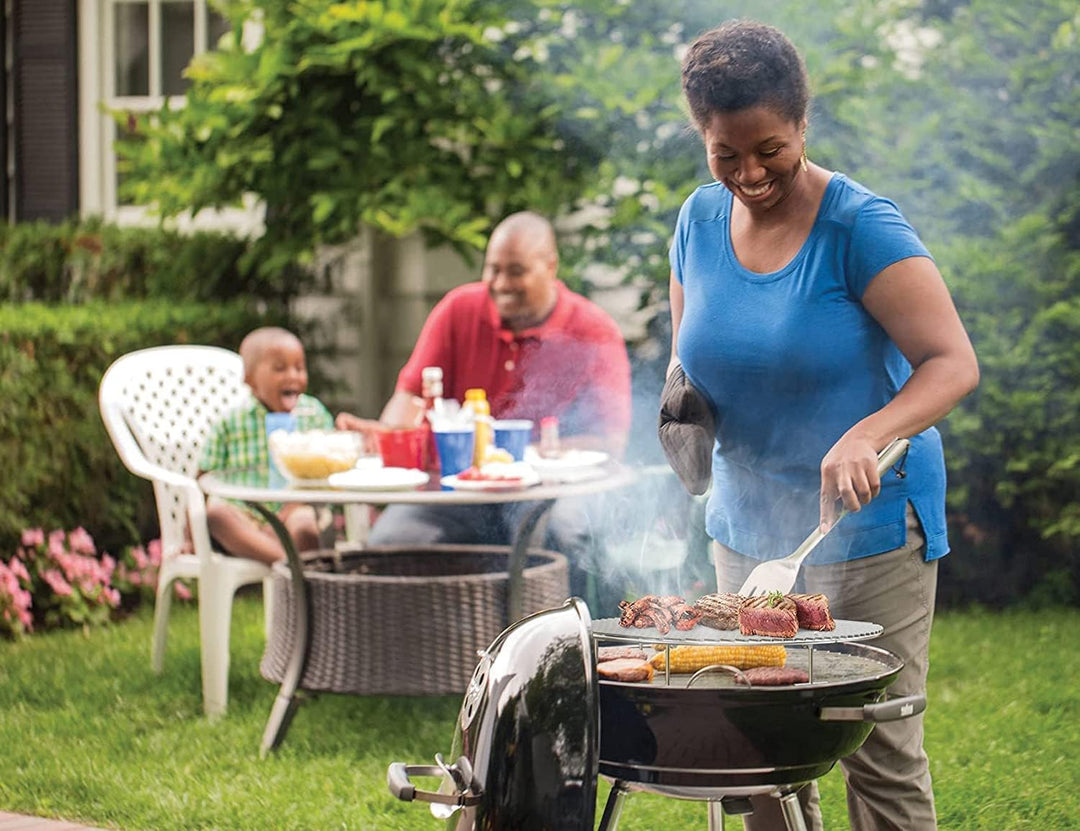 Onlyfire Warmhalterost aus Edelstahl Grillrost rund 44,5 cm Grillerweiterung für Kugelgrills Weber 5