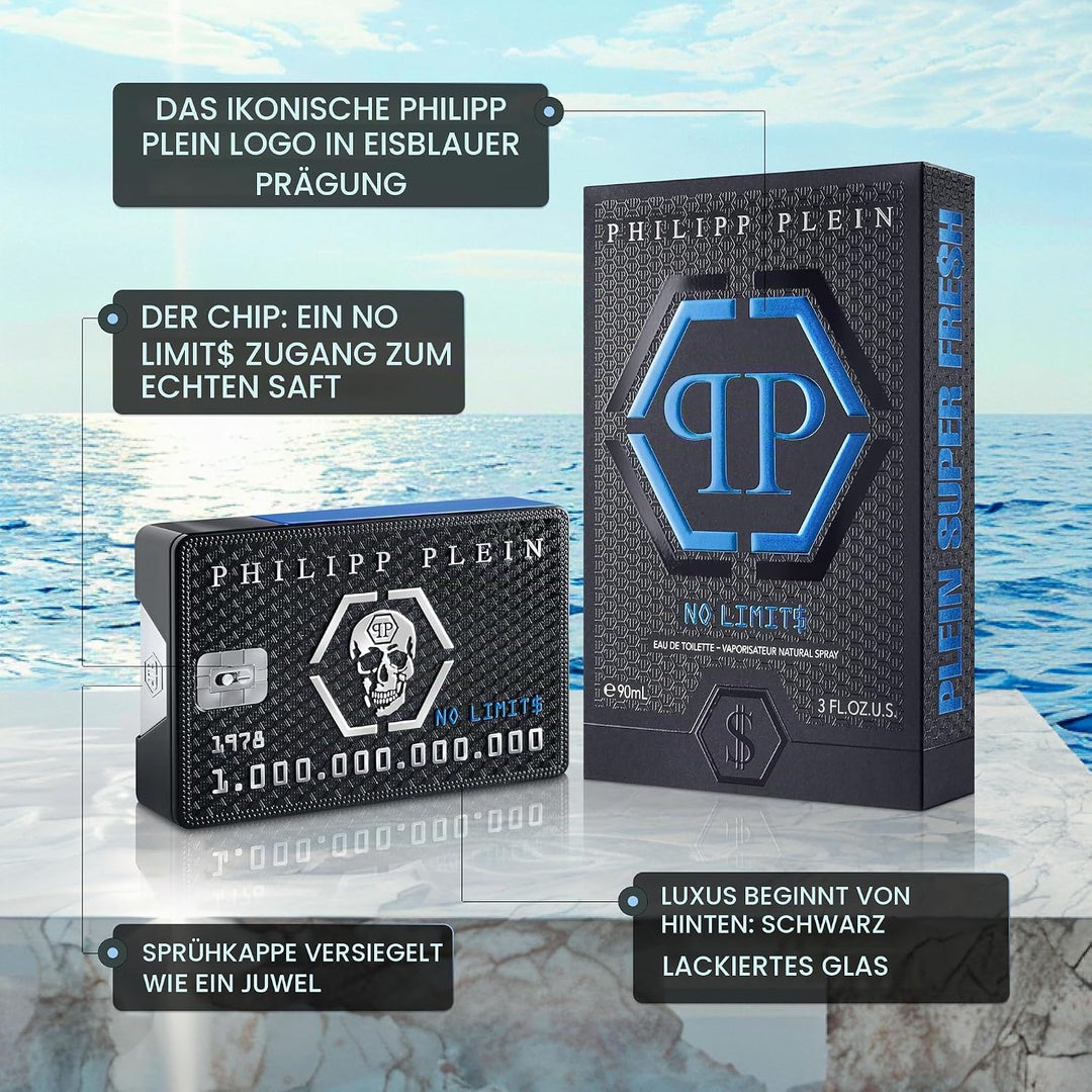 Philipp Plein No Limits Plein Super Fresh EdT, Linie: No Limits, Eau de Toilette für Herren, Inhalt: