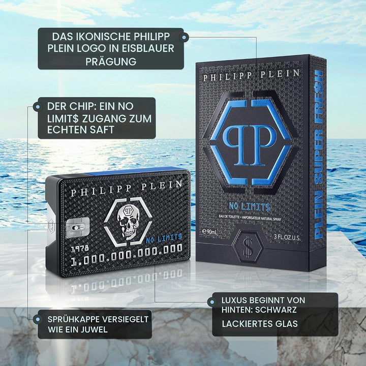 Philipp Plein No Limits Plein Super Fresh EdT, Linie: No Limits, Eau de Toilette für Herren, Inhalt: