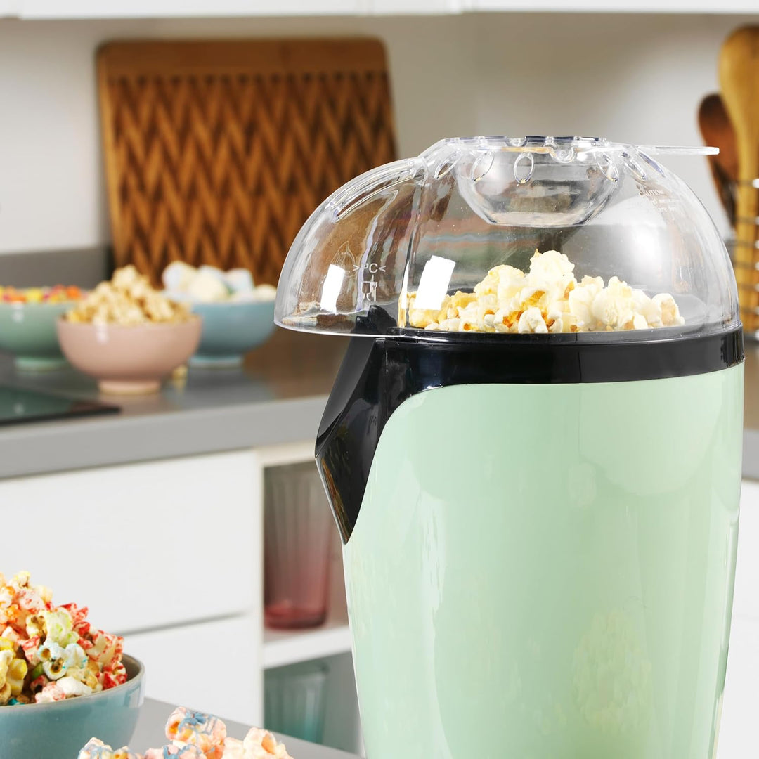 Giles & Posner Elektrische Popcornmaschine - Heissluftzirkulation, 3-Minuten-Schnellpoppung, Gesunde