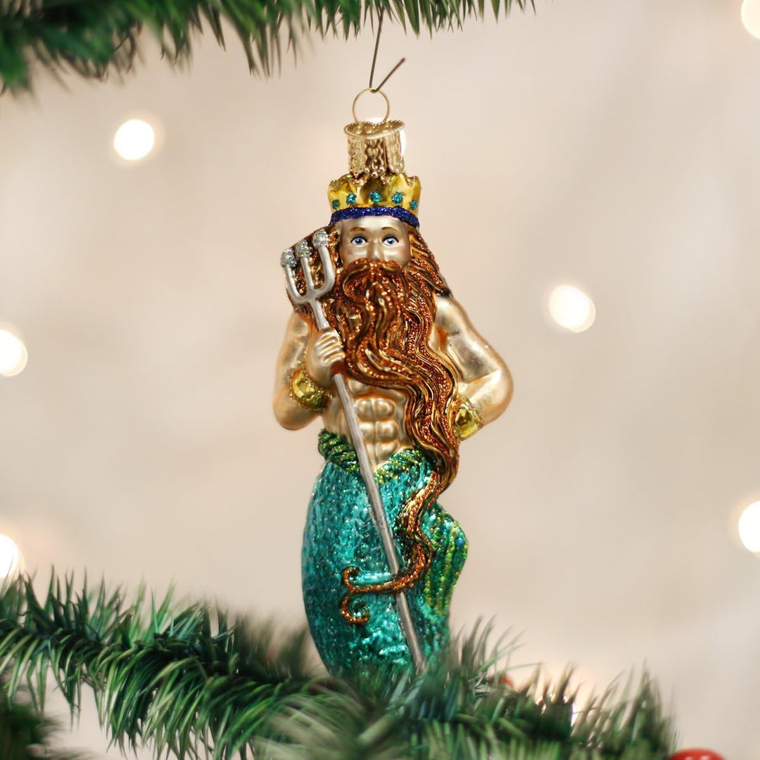 Old World Christmas Ornamente: Meeres- und Wassertiere, geblasene Glasornamente für Weihnachtsbaum,