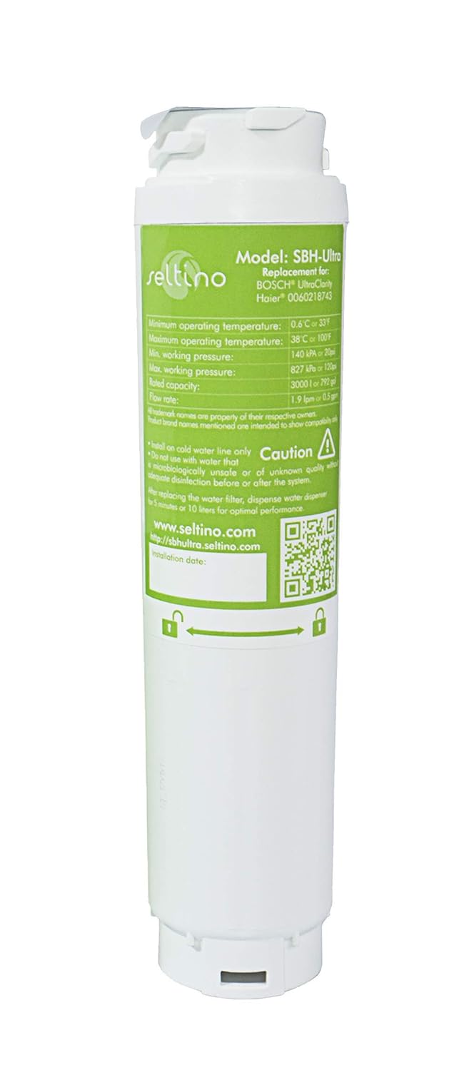Seltino SBH-Ultra Wasserfilter ersetzt Bosch Ultra Clarity x 2