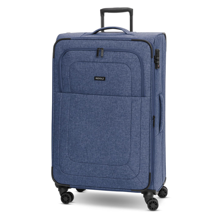 REDOLZ LARGE Weichschalen Koffer für Damen & Herren | leichter Trolley 77 cm mit 4 Doppelrollen & TS