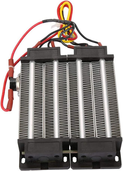 Keramisches Luftheizelement, PTC Keramik Lufterhitzer 110V/220V 1000W Thermostat Isoliertes PTC Heiz