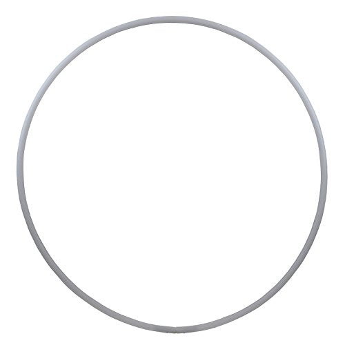 HOOPOMANIA Hula Hoop Rohling 16mm [Ø60/70/80/90/100cm - HDPE] – Hula Hoop selbst gestalten Weiss Ø70