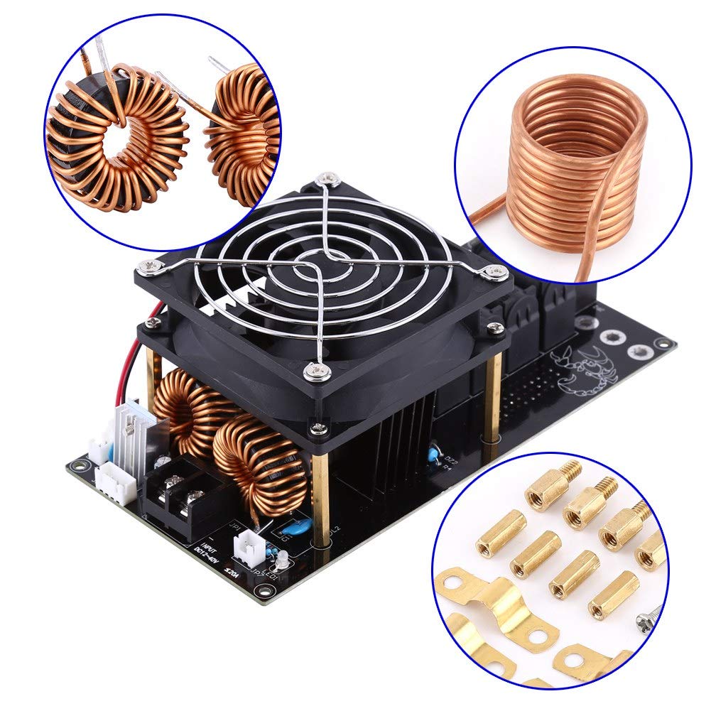 Heating Module, DC12-36V 20A 1000W ZVS Portable Anti Static Induction Heating Module Heater With Cop