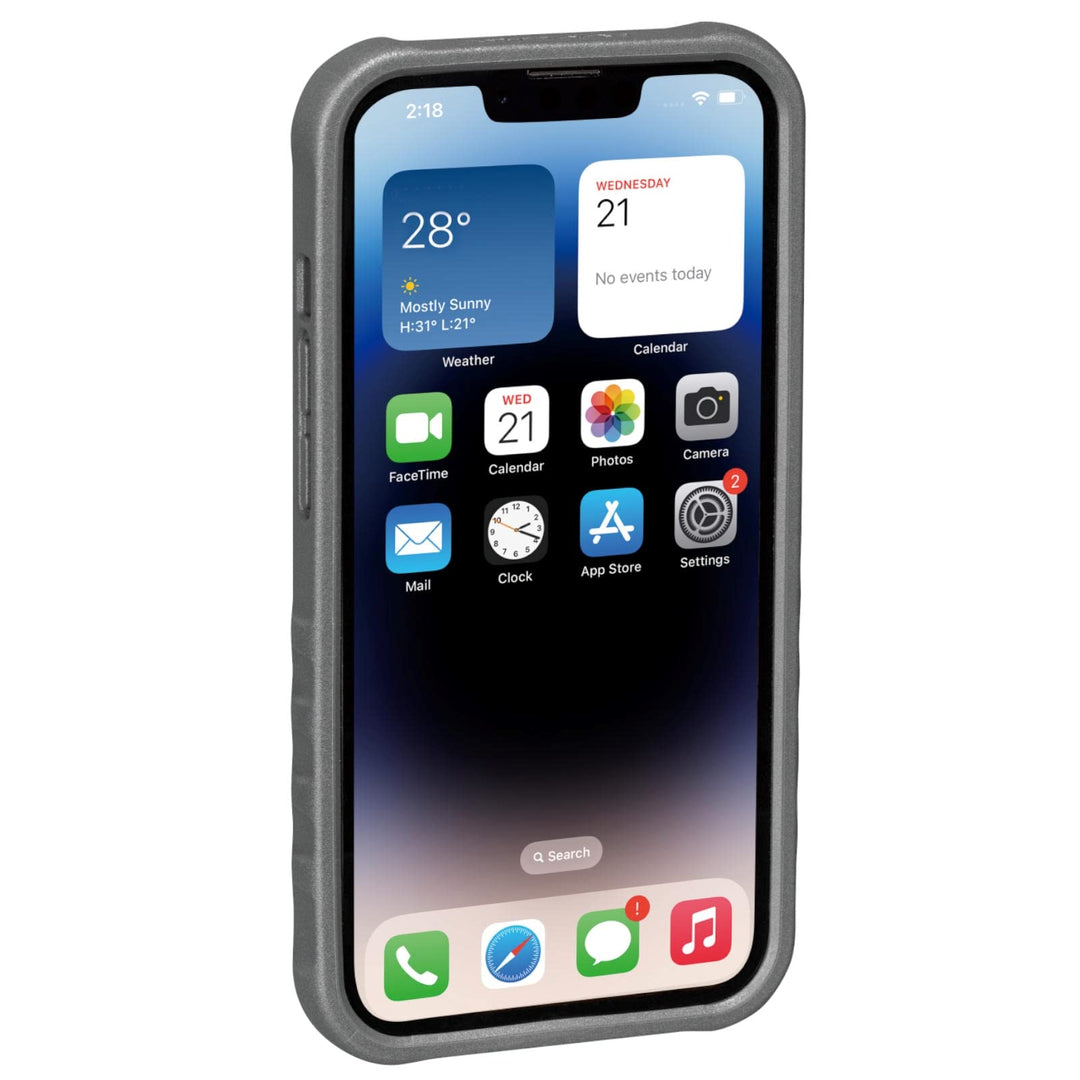 Topeak RideCase Smartphone-Schutzhülle aus Aluminium/Fiberglas-Composite/Gummi in der Farbe Schwarz