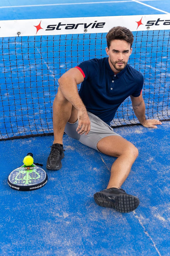 HUAKANG 3er Pack Poloshirt Herren Kurzarm Schnelltrocknend Atmungsaktives Tennis Poloshirt Herren So