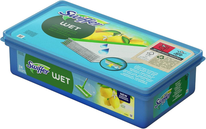 Swiffer Bodenwischer Feuchte Bodentücher Nachfüllpackung mit frischem Zitrusduft, 3er Pack (3 x 24 S