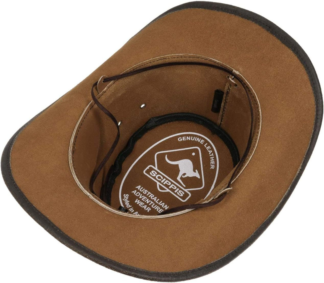 Scippis Tombstone Lederhut Herren Hut Cowboyhut M braun, M braun
