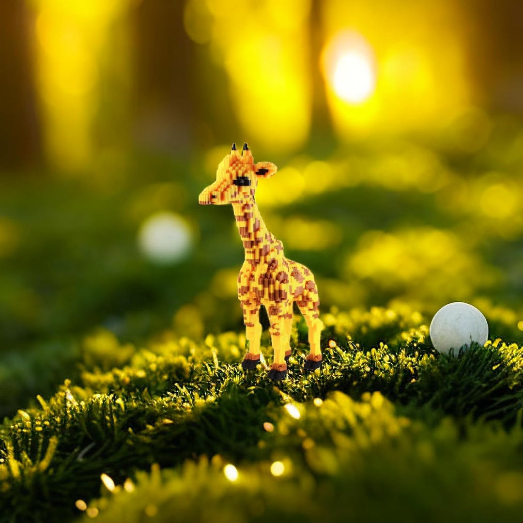 Larcele Giraffe Bausteine Spielzeug Bricks Tier Bauen Bauklötze,4737 Stücke KLJM-02 Mehrweg (Modell
