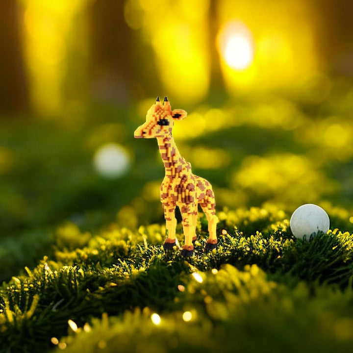 Larcele Giraffe Bausteine Spielzeug Bricks Tier Bauen Bauklötze,4737 Stücke KLJM-02 Mehrweg (Modell
