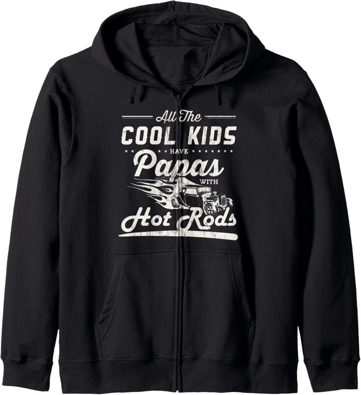 Coole Kinder haben Papas mit Hot Rods Vatertagsgeschenk Kapuzenjacke