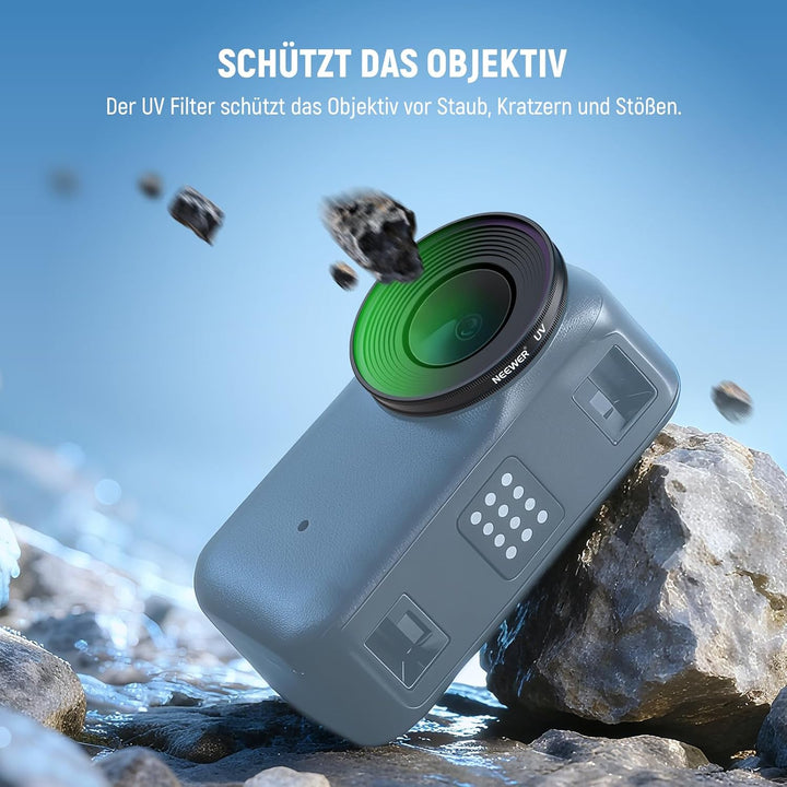 NEEWER UV Filter Kompatibel mit DJI Osmo Nano, aufschraubbarer Action Cam Objektiv Ultraviolett Schu