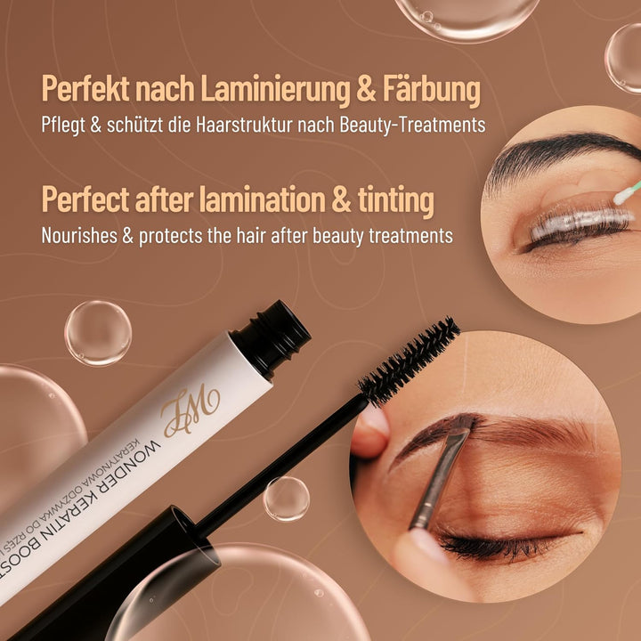 Keratin Booster 7 ml – Pflege nach Wimpernlifting & Brow Laminierung – Für Wimpern und Augenbrauen –