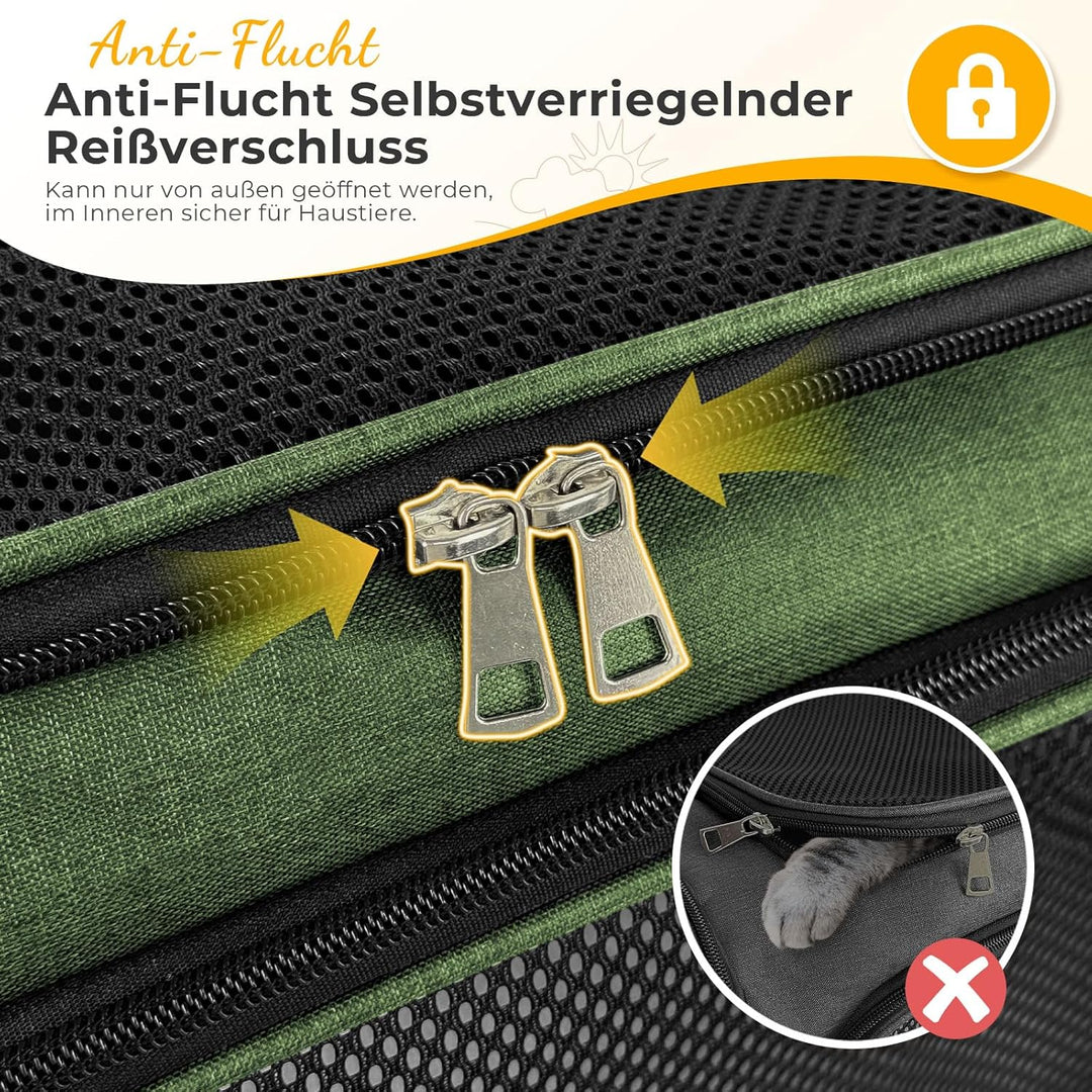 Transporttasche für Katze Hund, Hundetransportbox, Faltbare Katzentransportbox, tragbar, 5kg Katzen