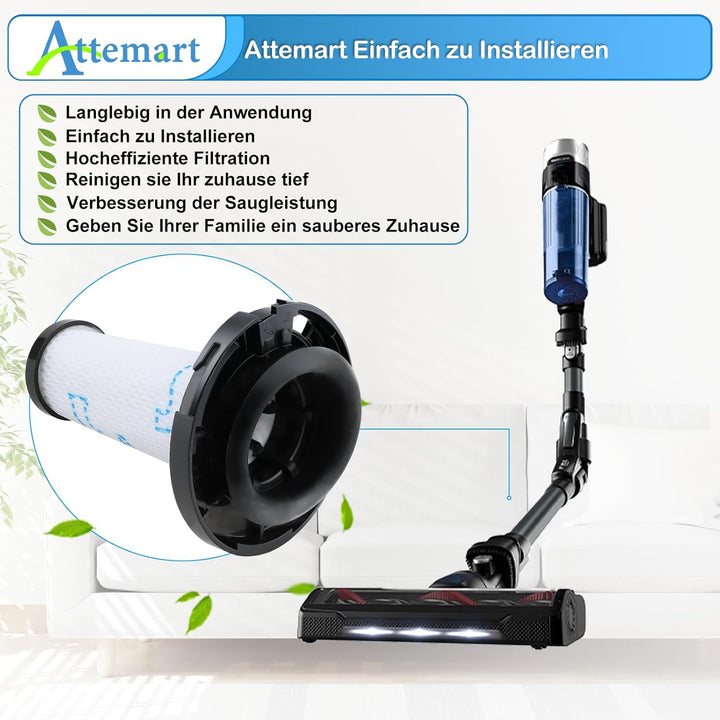 Filter für Rowenta X-Pert 7.60 Animal/X-Force Flex 9.60 Aqua RH6A31 RH6A33 RH6A73 RH20C0 RH2077 Stau