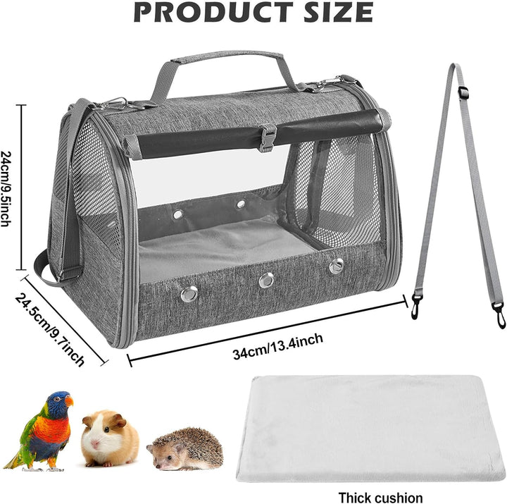 Kleine Haustier-Tragetasche Mit Kissen,Kleintier Tragetasche,Transportbox für Katze Mit Seitlicher Ö