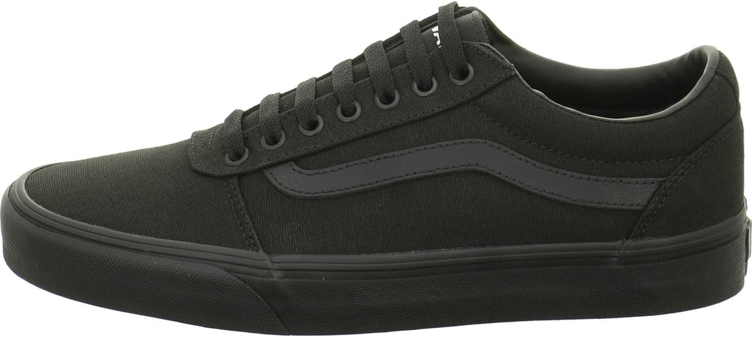 Vans Herren Ward Sneaker 38.5 EU Canvas Black Black, 38.5 EU Canvas Black Black