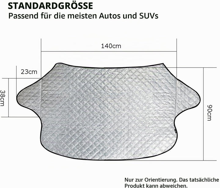 BEEWAY Auto Frontscheibenabdeckung, Ultra-Dick und Ganzjährig Auto Windschutzscheiben Abdeckung Sonn