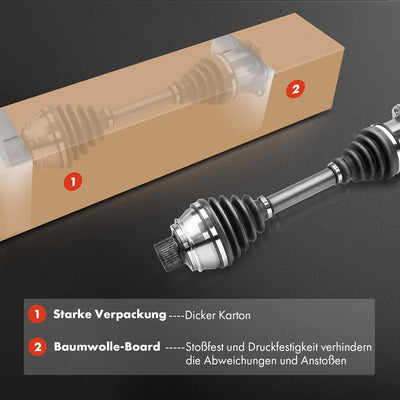 Frankberg 2x Antriebswelle Vorderachse Kompatibel mit Transporter IV Bus 70 7D 1.8L-2.8L 1990-2003 T
