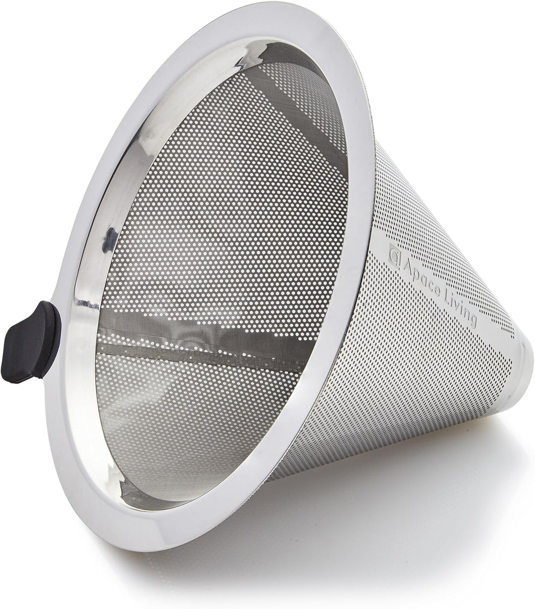 Apace Living SultryBrew Pour Over Kaffeebereiter inkl. Kaffeeschaufel und Korkdeckel Eleganter Handf