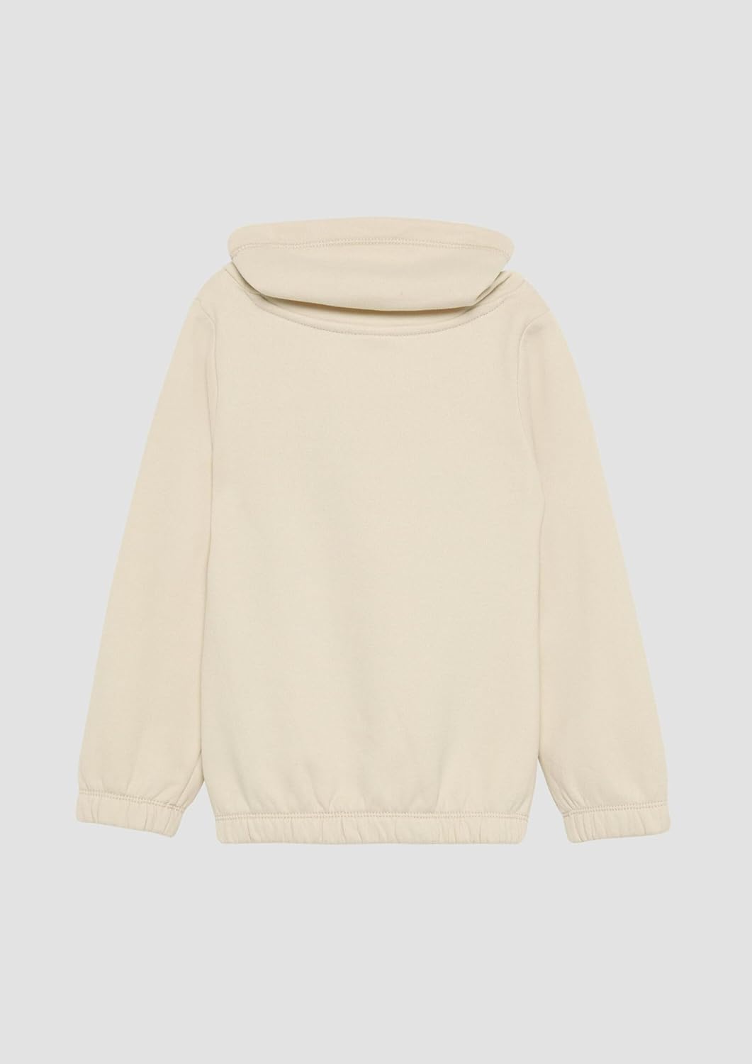 s.Oliver Wärmendes Sweatshirt mit Schalkragen und Glitzer-Artwork, Helles Sand