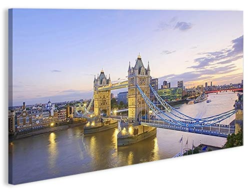 islandburner Bild Bilder auf Leinwand Tower Bridge London V3 1p XXL Poster Leinwandbild Wandbild Dek
