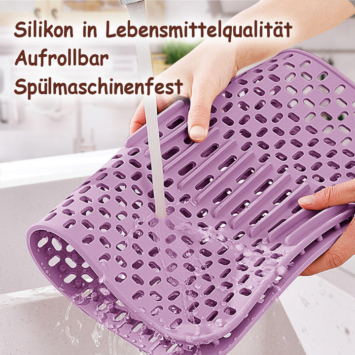 SpüLbeckeneinlage, Silikon SpüLbeckenmatte Silikon 43 x 32 cm, Spülbeckenschutz, hitzebeständig und