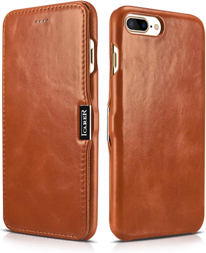 ICARER Hülle passend für Apple iPhone 8 Plus und iPhone 7 Plus (5.5 Zoll), Handyhülle mit echtem Led