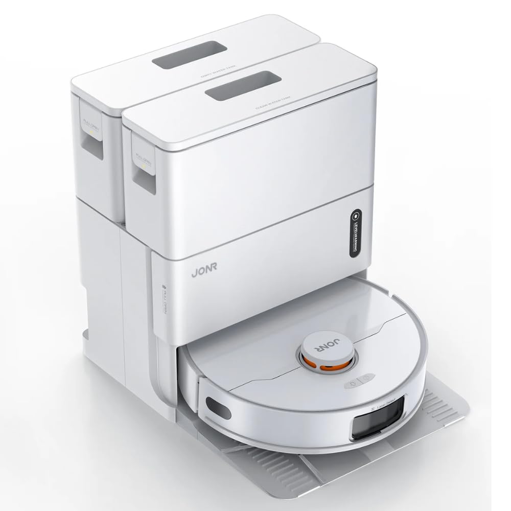 JONR T5 Pro Gen 2 15000Pa Saugroboter mit Wischfunktion, Saugkraft (Upgrade von T5 Pro) mit Heissluf