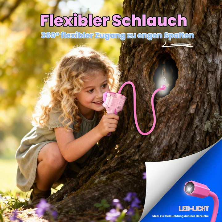 Kinder Endoskopkamera - Outdoor Entdecker Spielzeug für Mädchen ab 3-10 Jahre - 2MP Kamera, 23,6 Zol