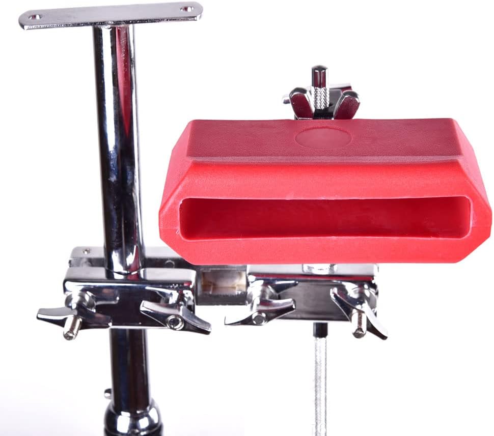 Jam Block Musikinstrument, 12,7 cm, Kunststoff, Lateinisches Trommelinstrument, Rot, rot