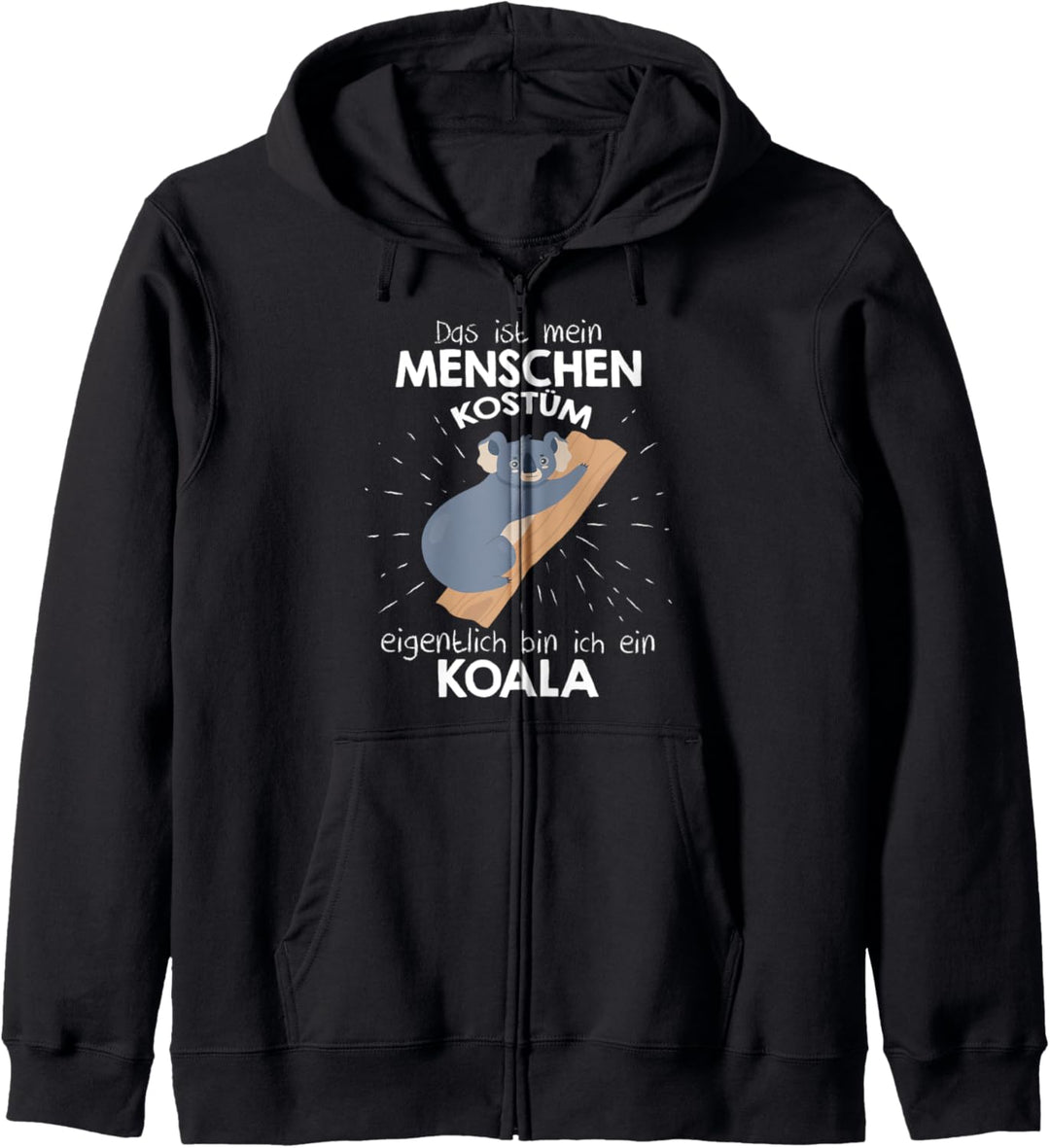 Mein Menschen Kostüm Bin ich ein Koala, Halloween Outfit Kapuzenjacke