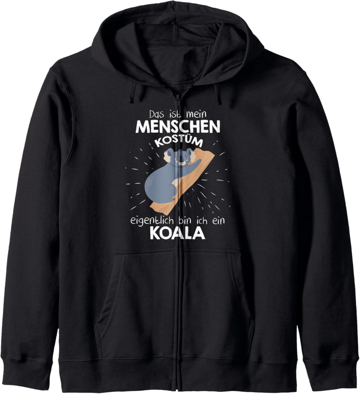 Mein Menschen Kostüm Bin ich ein Koala, Halloween Outfit Kapuzenjacke