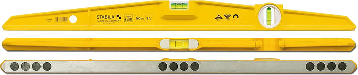 STABILA Magnet-Wasserwaage Type 81 SM , 40 cm, robustes Alu-Gussprofil, Ferrit-Magnetsystem, 1 Horiz