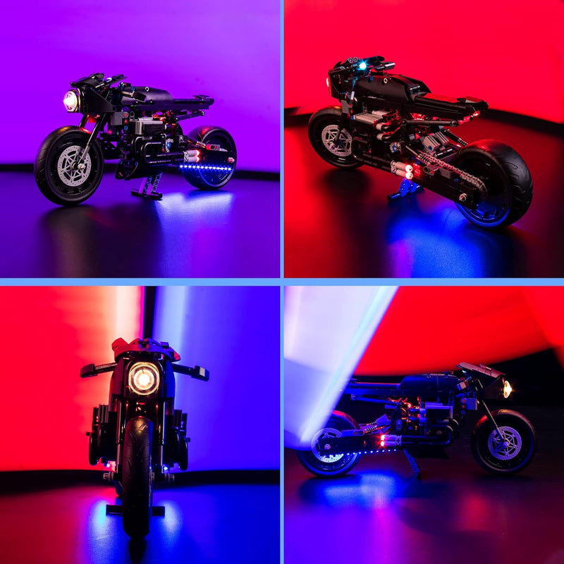 Licht Set für Lego Batcycle 42155, Led Beleuchtungs Set für Lego 42155 Technic The Batman Batcycle S