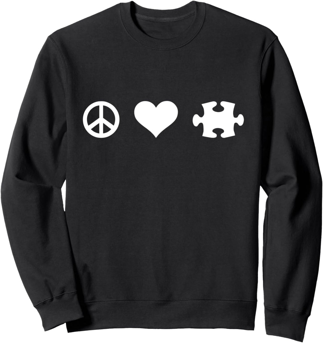 Frieden Liebe Puzzle Sweatshirt