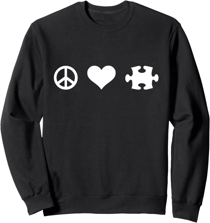 Frieden Liebe Puzzle Sweatshirt