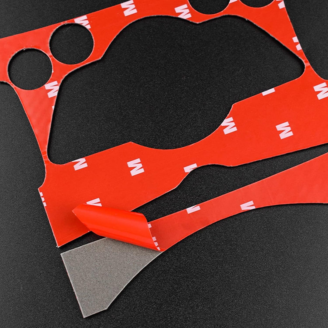 KUNGKIC Auto Zentraler Steuerknopf Panel Abdeckung Kohlefaser Innenraum Dekorativ für Mini Cooper Cl