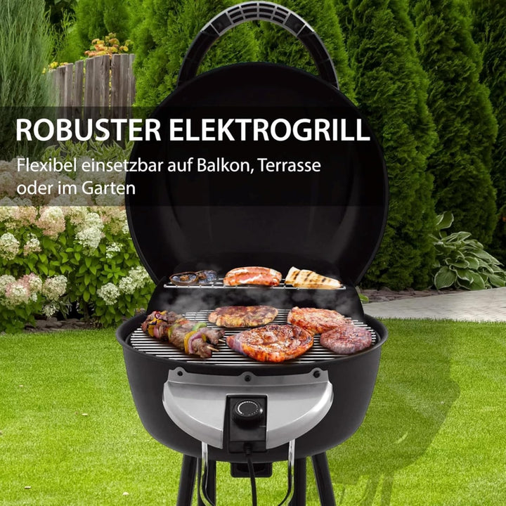 Syntrox Germany Elektrogrill Blumbria, Grillwagen, Überhitzungs- und Trockenschutz, 2000 Watt Leistu