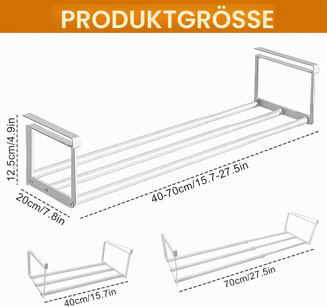 Hängendes Schuhregal Organizer Im Schrank, Erweiterbar Schrankregal, Verstellbarer 40-70cm, Schuhorg