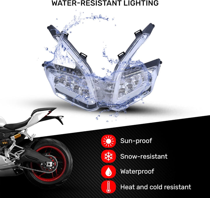 aVDB-moto LED Bremslicht kompatibel mit DUCATI PANIGALE 1199, S, R 2012-2015, PANIGALE 899 2013-2015