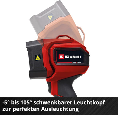 Einhell Akku-Lampe TC-CL 18/350 Li-Solo Power X-Change (18 V, 350 lm, 7000 K, 30 m Leuchtweite, schw