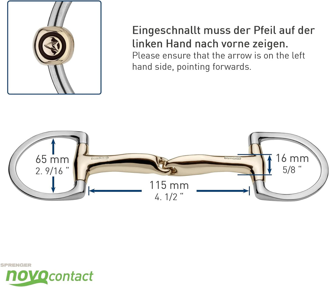 Sprenger NOVOcontact einfach gebr. Olivenkopfgebiss SENSOGAN Sensogan-ES 11.5, Sensogan-ES 11.5