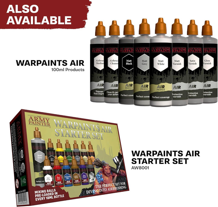 The Army Painter, Warpaints Air Mega Set, 60 x 18ml Vorgemischte Acrylfarben für Airbrush, Inklusive
