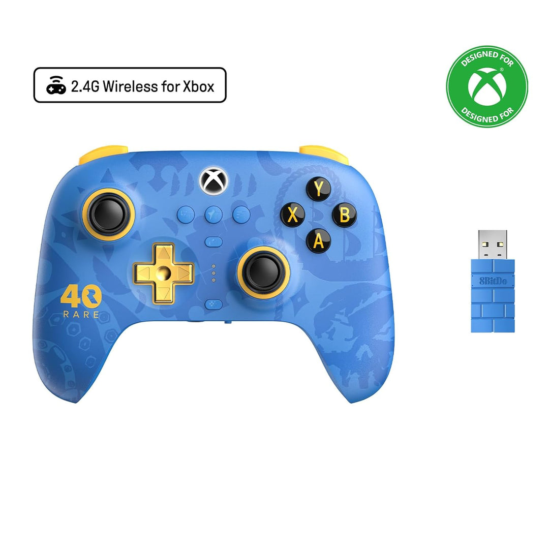 8BitDo Ultimate 3-mode Wireless Controller for Xbox, Hall Effect Joysticks, Pro Back Buttons, Compat